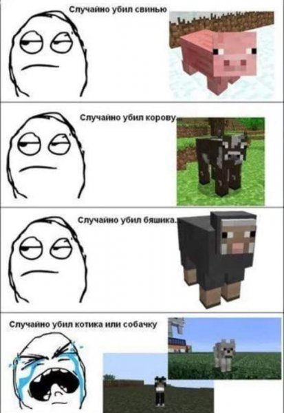 Мемы про майнкрафт