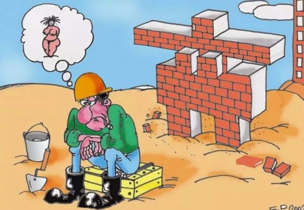 Стройка карикатура