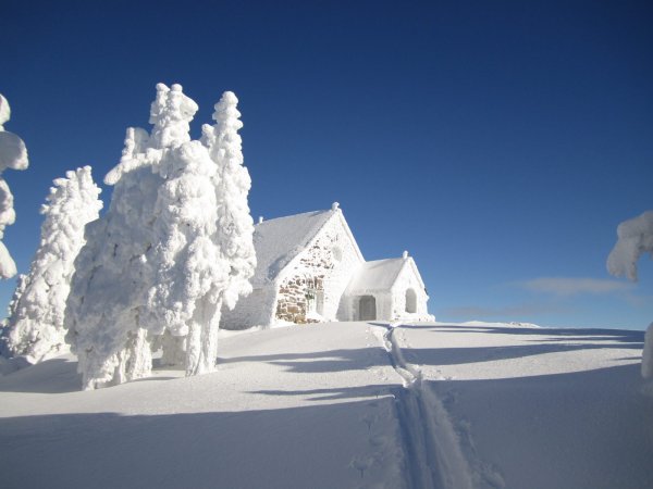 Много снега