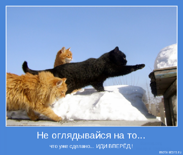 Только вперед мотиватор