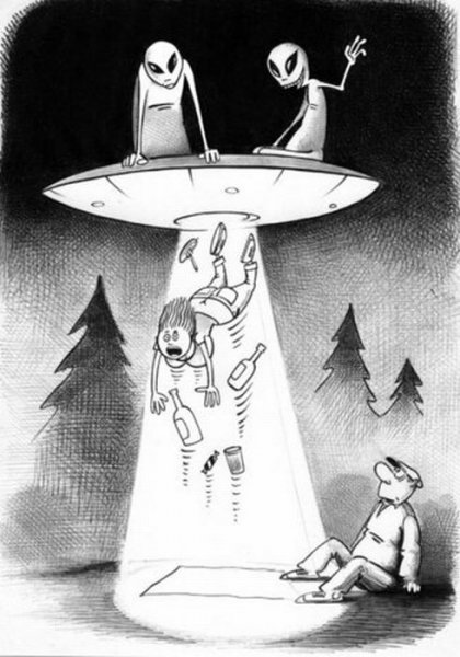 Инопланетяне карикатура