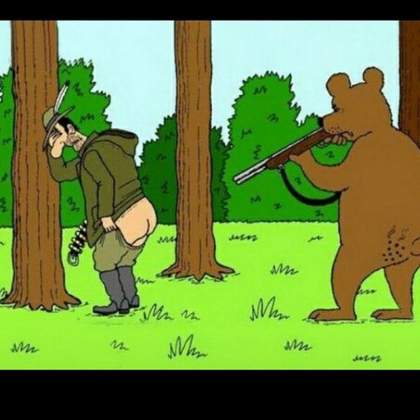 Карикатуры про охоту