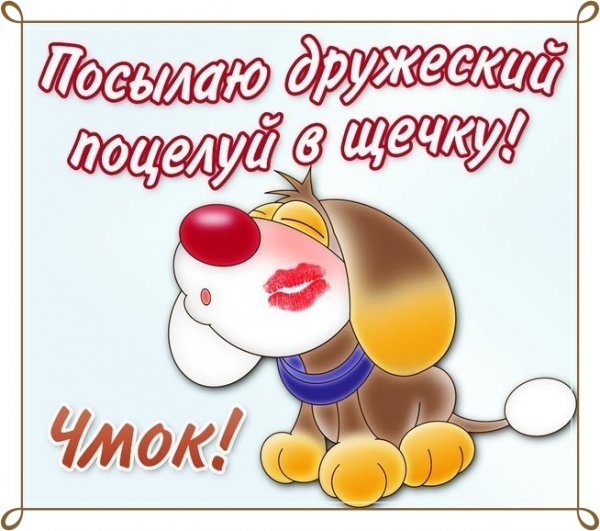 Дружеский поцелуй