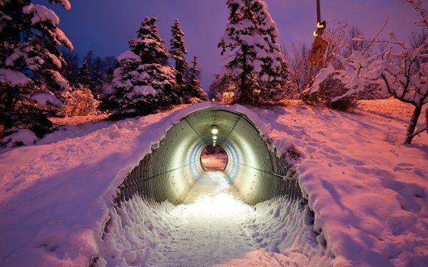 Туннель из снега