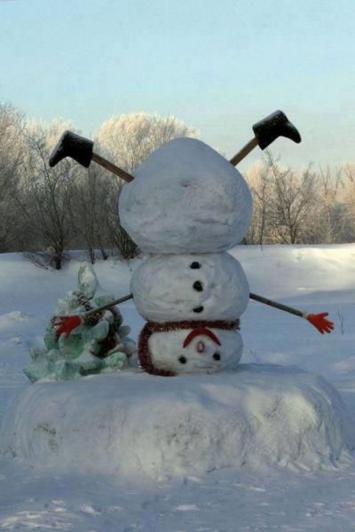 Креативный Снеговик