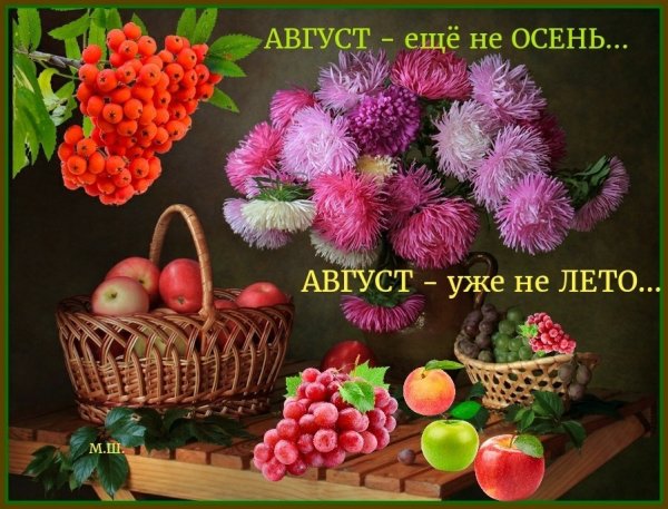 Август скоро осень