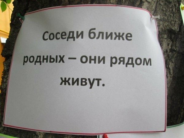 Высказывания про соседей