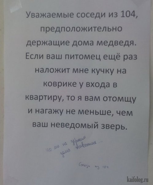 Высказывания про соседей