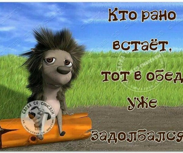 Открытки пора вставать