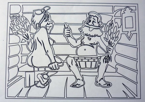 Карикатуры про баню