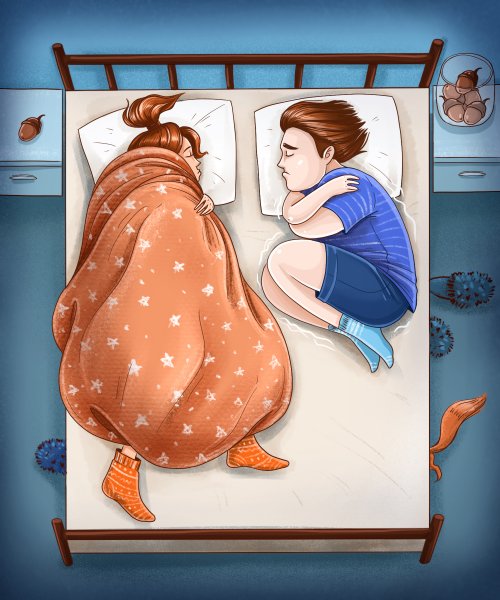 Смешное одеяло