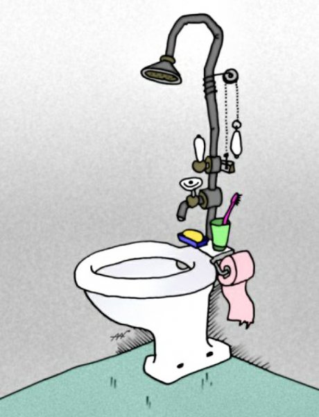 Унитаз карикатура