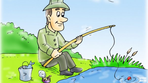 Рыбалка карикатуры