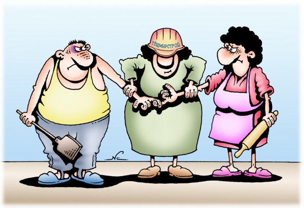 Теща карикатура