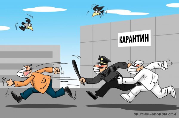 Карантин карикатура