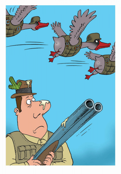 Карикатуры про охоту
