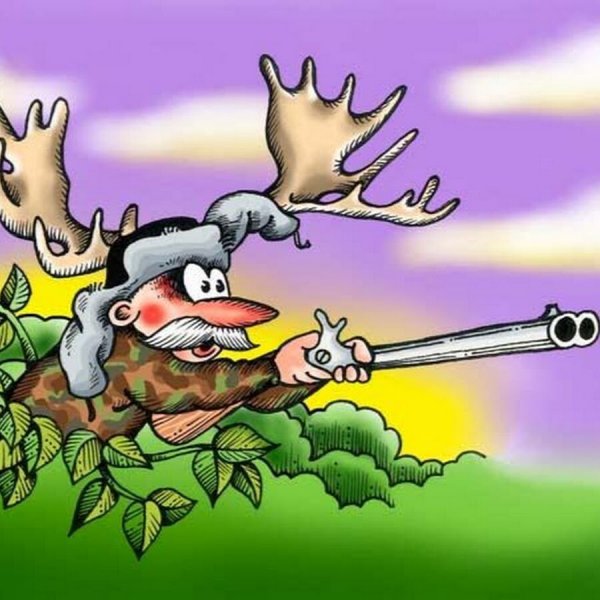 Охота на уток карикатура