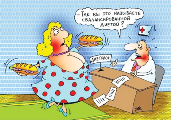 Похудение карикатура