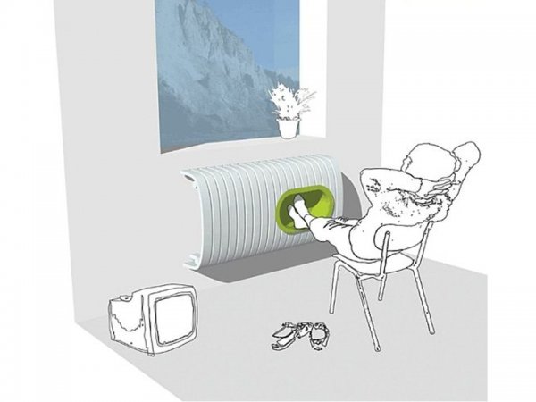 Отопление карикатура батареи