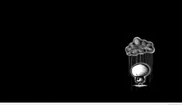 Прикольные обои на черном фоне