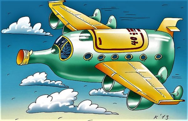 Карикатуры на самолеты