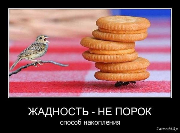Шутки про жадность