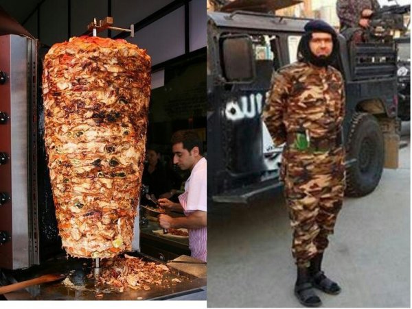 Человек шаурма