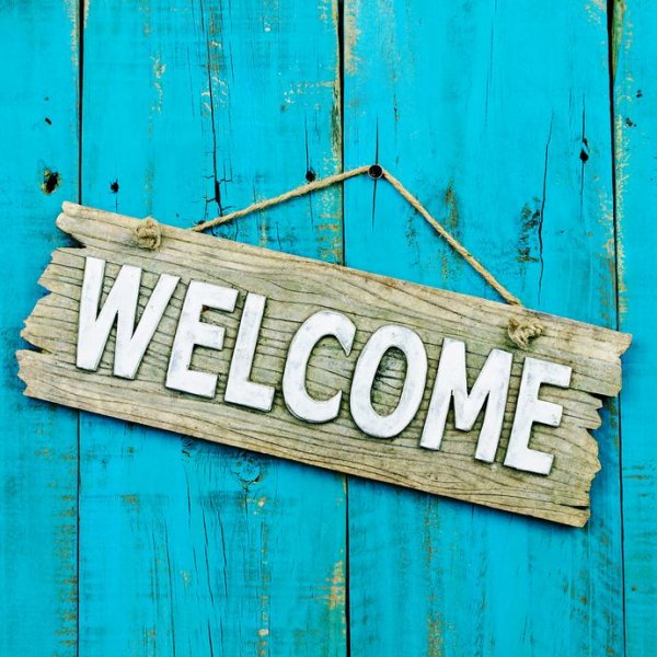 Надпись Welcome