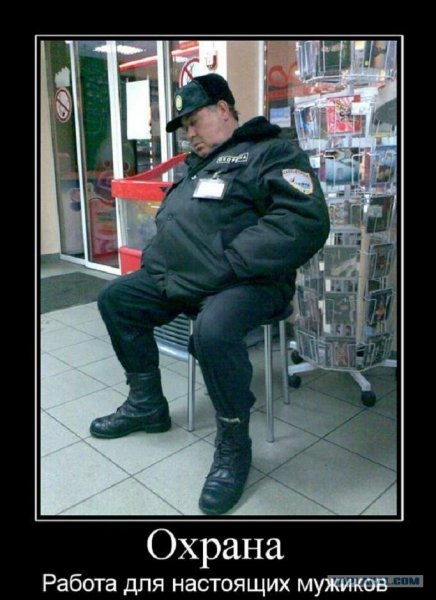 Сторож с ружьем