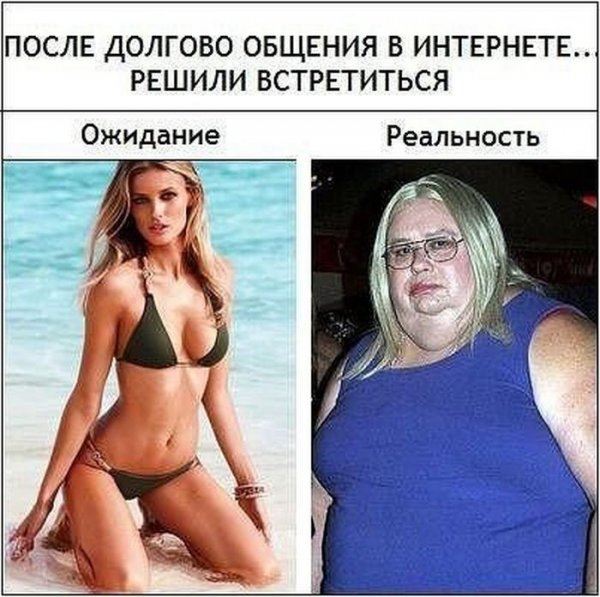 Девушка ожидание и реальность