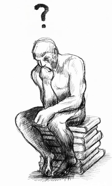 Мыслитель Родена рисунок