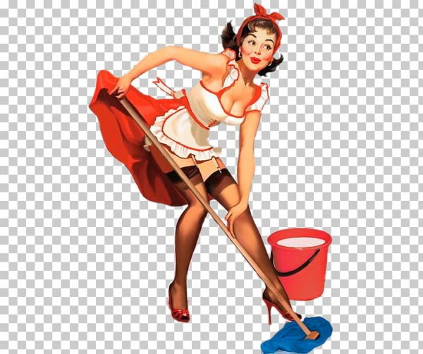 Уборщица Pin up
