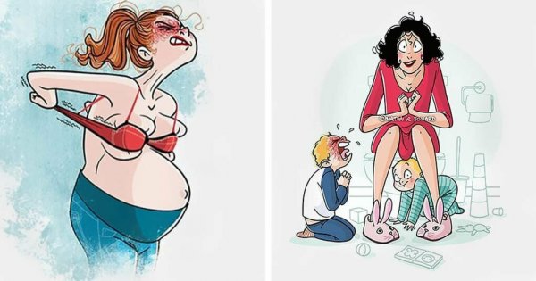 Беременность карикатура