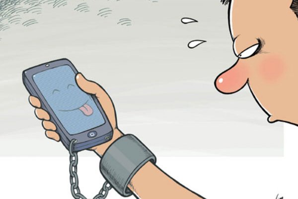 Смартфон карикатура