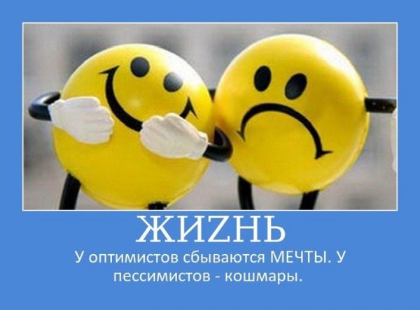 Цитаты про оптимистов и пессимистов смешные