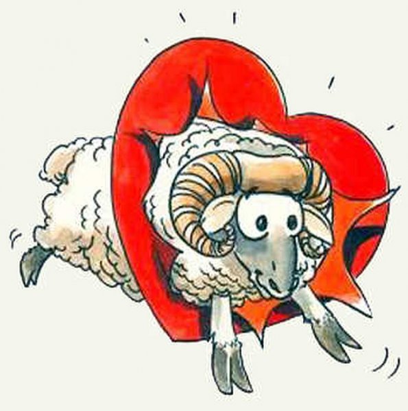 Овен карикатура