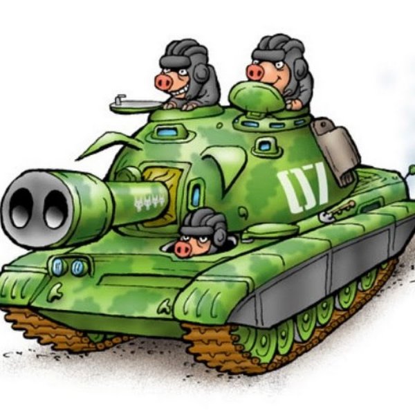 Танкист карикатура