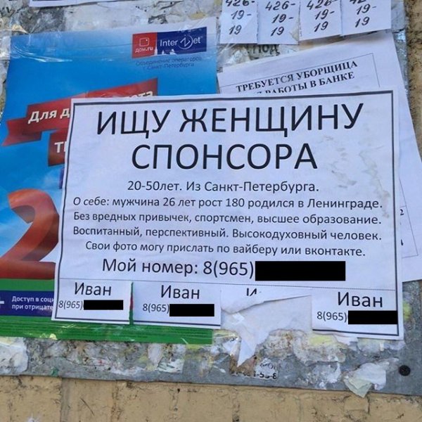 Смешные объявления и надписи