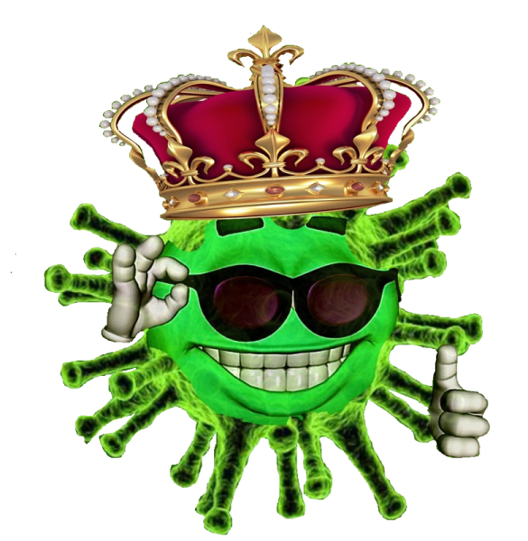 Зелёный вирус в маске
