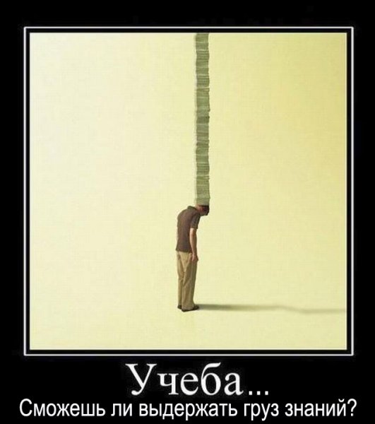 Демотиваторы про учебу