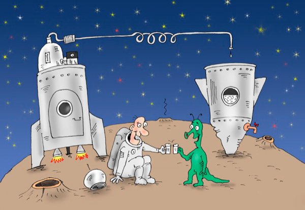 Карикатуры про космос