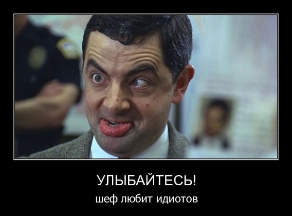Улыбайтесь шеф любит идиотов
