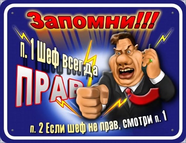 Начальник карикатура