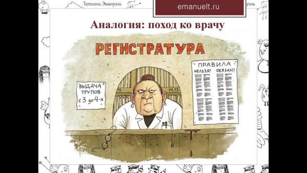 Регистратура карикатура