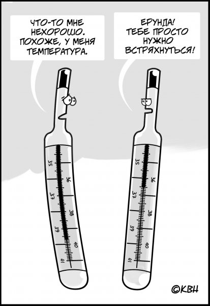 Прикольный градусник