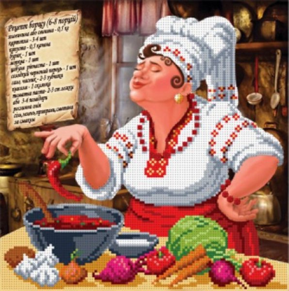 Женщина с борщом