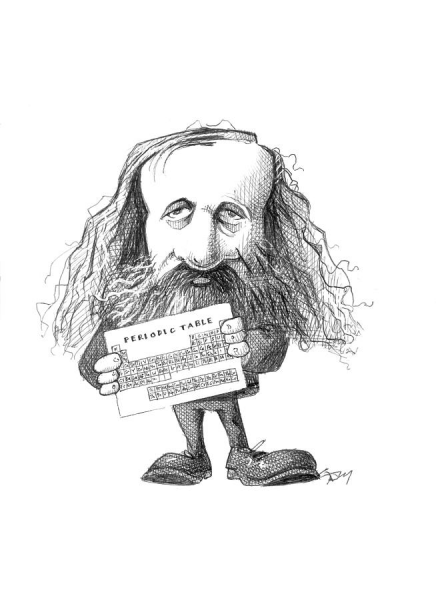 Менделеев Дмитрий Иванович карикатура
