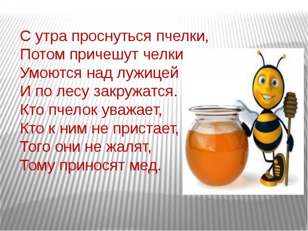Стишки про мед