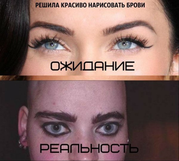Смешные шутки про брови