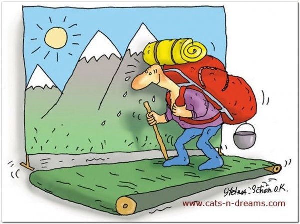 Поход карикатура